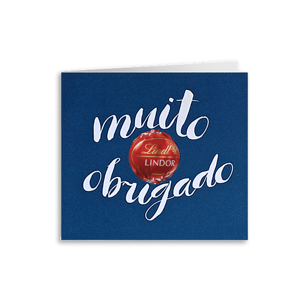 Cartão Muito Obrigado Lindor