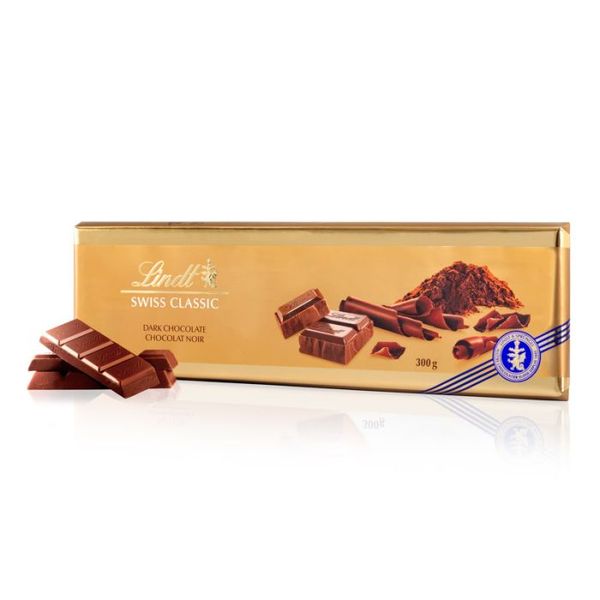 Lindt Gold Bar Dark Chocolate 300g