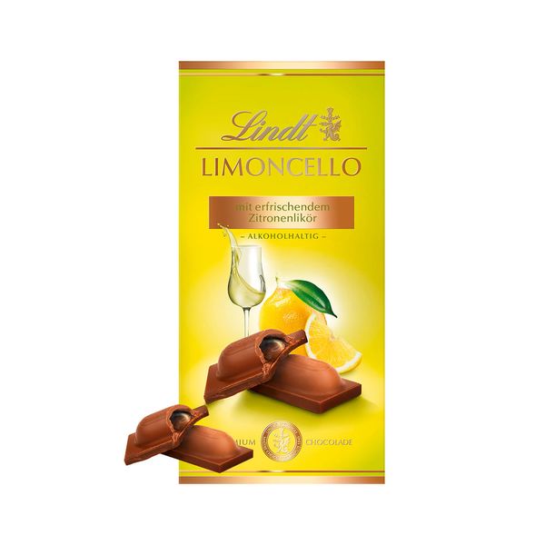 Tablete de Chocolate Alcoólico com Limoncello 100g